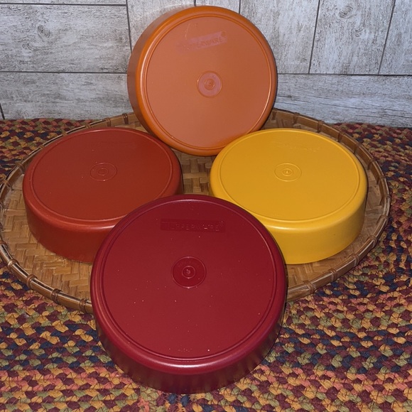 Vintage Tupperware Harvest set of bowl and cups - Picture 5 of 16